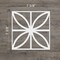 Ekena Millwork Extra Small Swansea Decorative Fretwork Wall Panels in Architectural PVC, 7 3/8"W x 7 3/8"H x 3/8"T WALP08X08SWN - alternate 6